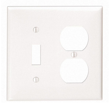 Spark White Toggle & Duplex Wallplate SP3300734